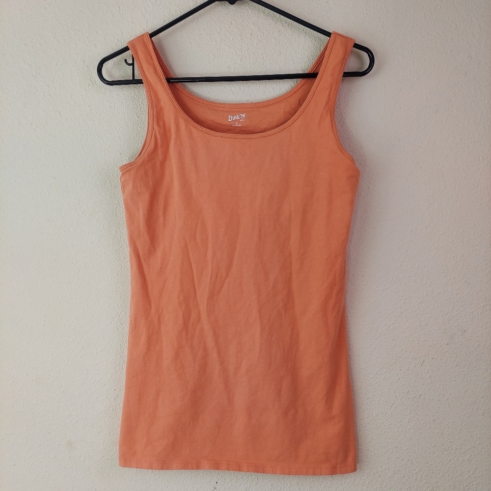 Duluth Trading Co Peach Orange Tank Top